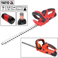 Akku Heckenschere Strauchschere Heckentrimmer + Li-Ion Akku 18V + LadegeräT Yato