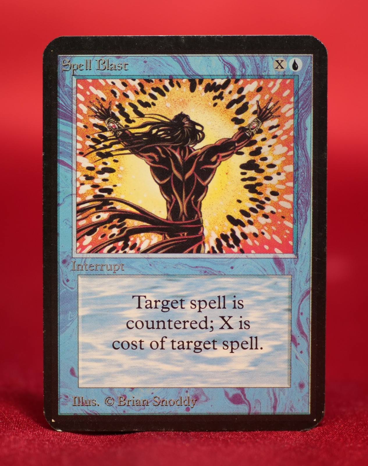 ALPHA Spell Blast MTG Magic The Gathering 1993 - MP