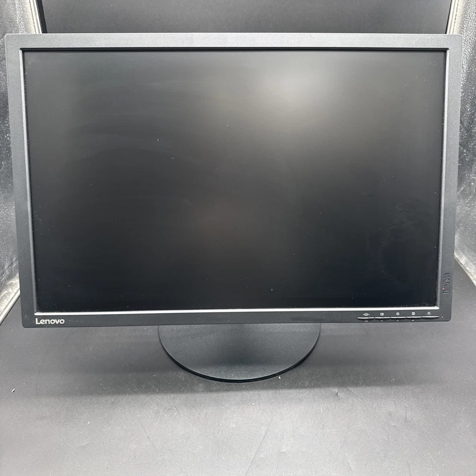 Lenovo ThinkVision T2454pA Monitor 24" LED IPS FHD 1920x1080 W/Stand Power Cord - Image 2 of 4