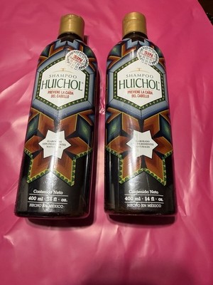 Huichol Hair Loss Prevention Shampoo Aloe Vera Rosemary 400ml/14oz Lot 2