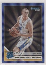 2019 Panini Donruss Rated Rookie Press Proof Blue Laser 2/49 Alen Smailagic 1u6