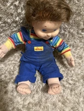 Hasbro My Buddy Brown Hair, Blue Missing Shoes And Hat Needs TLC