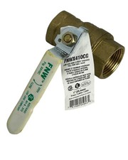 FNWX410CG 1  Ball Valve Full Port Low Lead Brass Female NPT Threaded Water Oil