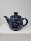 Vintage Frankoma Pottery Speckled Country Blue • 6-Cup  Teapot