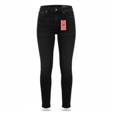 DIESEL 2004 5Pockets Z9C25 Women's Jeans W26/L32 Black Slim Mid Waist RRP185 *