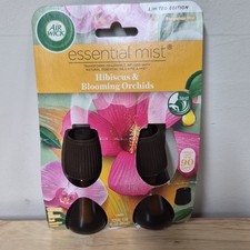 Air Wick Essential Mist Refill Hibiscus & Orchids 2 Pack Odor Eliminator