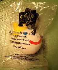 Jack in the Box Antenna Topper White Ball  Yellow Hat 2008. New in package.