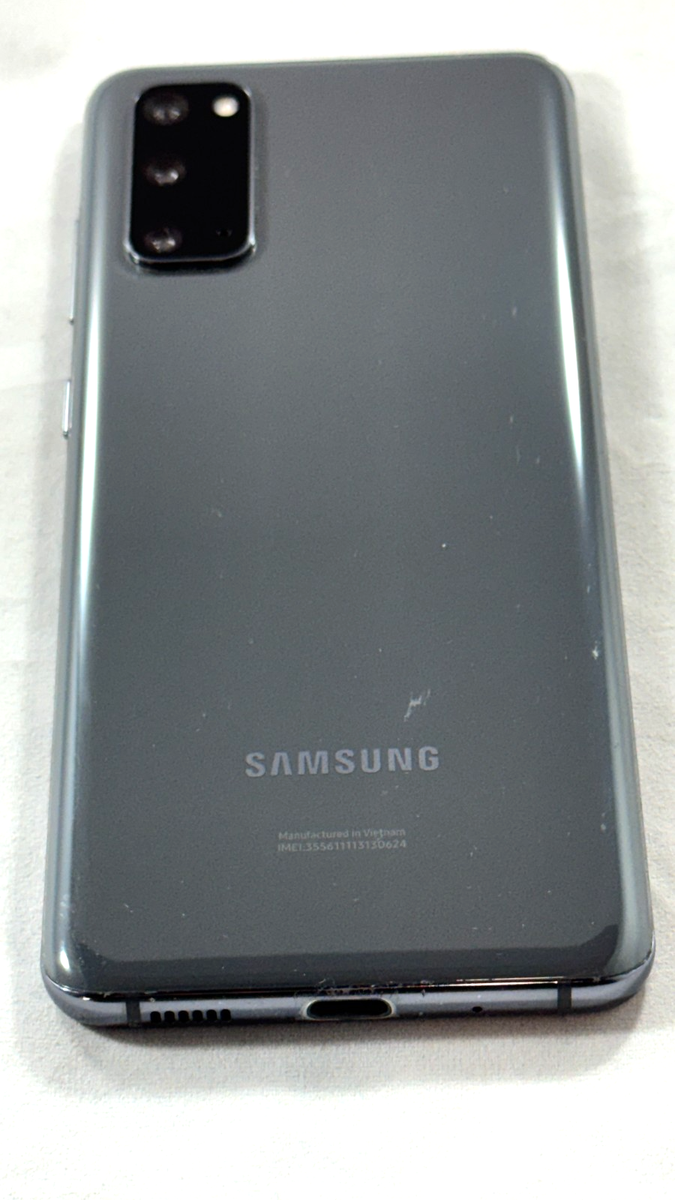 SAMSUNG GALAXY S20 5G SM-G981U (UNLOCKED) 128GB COSMIC GRAY (LIGHT