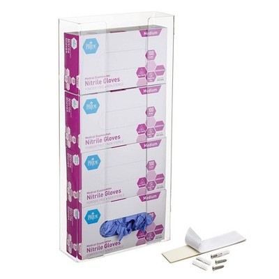 AdirMed VivaEssentials Quad Glove Box Holder, Wall Mount or Free Standing Cle...