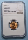 1956-P WHEAT CENT NGC MS 66 RD EBAY AUCTION COMP $24.95 STOCK PHOTO #SP-13