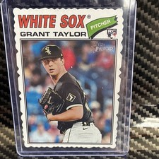 2026 Topps Heritage Deckled EDGE  Rookie Grant TaylorChicago White Sox #329  
