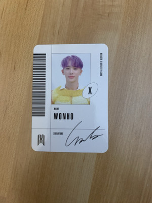Monsta X Follow Wonho Photocard