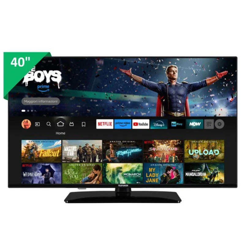 Telefunken Smart TV 40 Pollici Full HD Display LED Fire TV TE40759B50V4F
