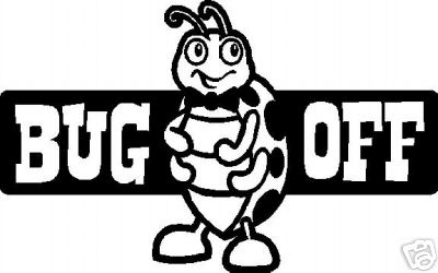 Bug Off Vehicle Window Decal Bumper Sticker | eBay