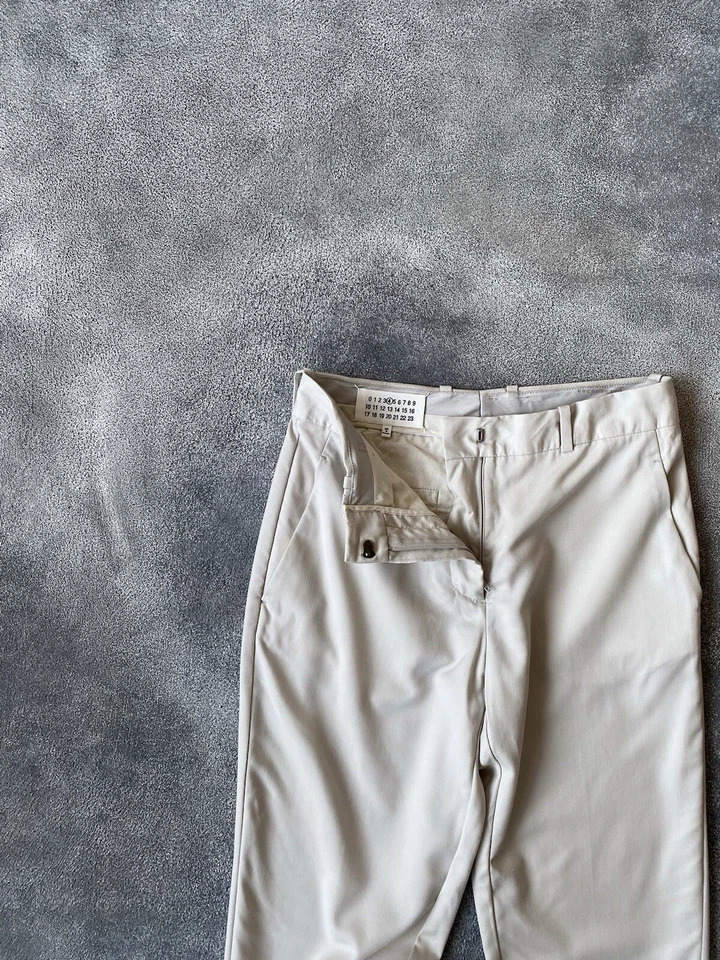 04 Pantalones informales/clásicos de lana ligera Maison Martin Margiela para mujer 40 Foto 2 de 4