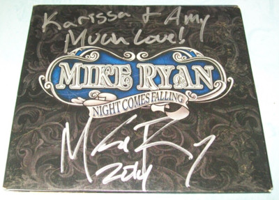 AUTIGRAPHED: Night Comes Falling by Mike Ryan (CD, 2012) VGC