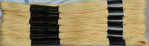 Embroidery thread x 3 pack 8 metre mercerised 100% cotton - 100+ colours - Picture 145 of 157