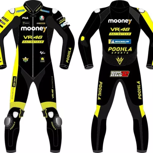 NEW Marco Bezzechi Mooney VR/46 2022 Model Motogp Motorbike Leather Racing Suit