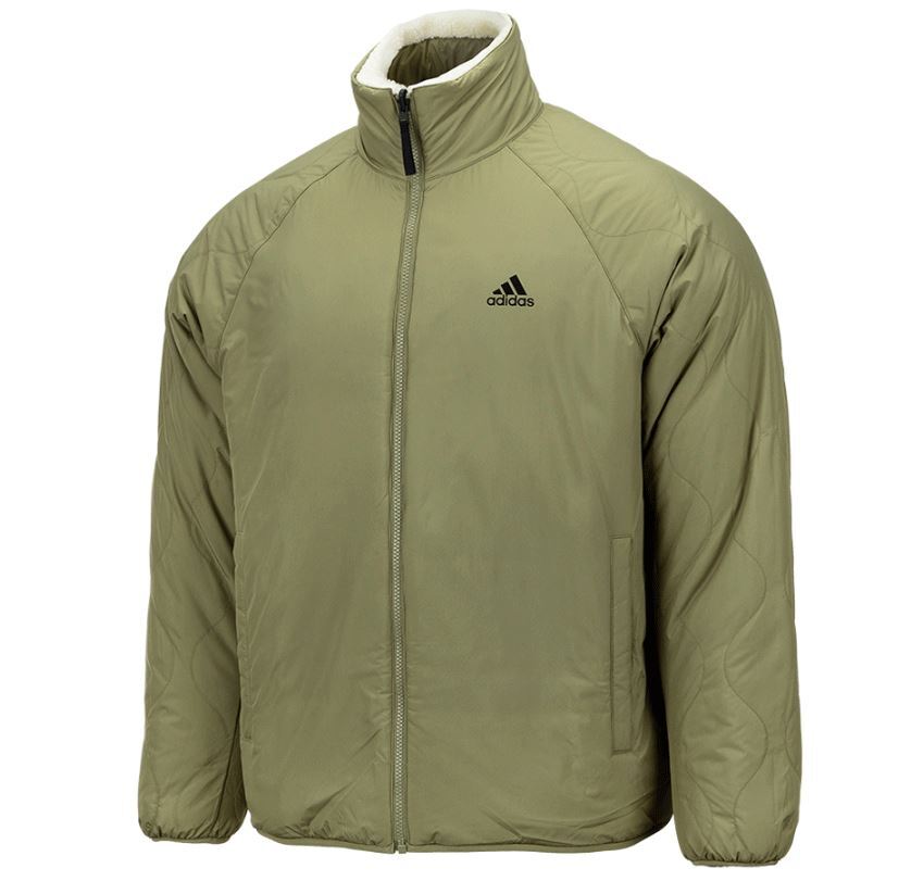 Adidas Reversible Sherpa Fleece Jacket (20789) Winter Coat Zip Up