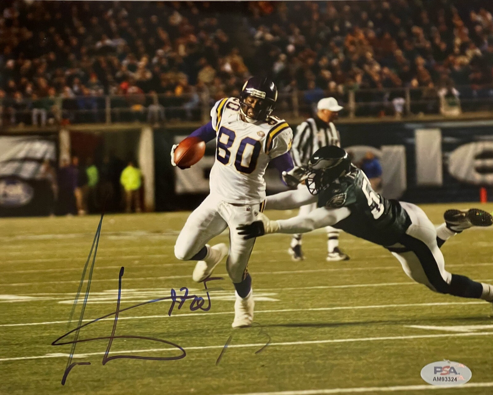 Cris Carter Autographed Signed Minnesota Vikings 8x10 Photo Ohio State PSA/DNA 