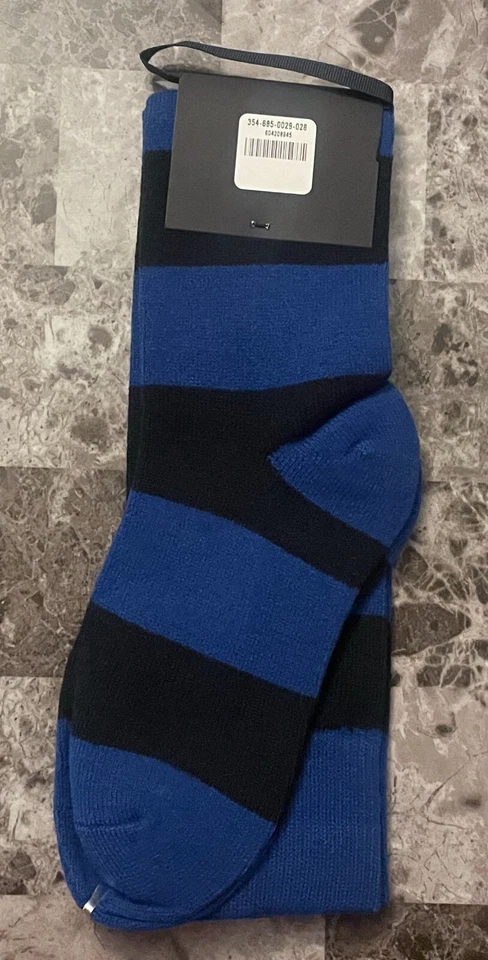 NUEVOS CALCETINES HOLLISTER O/S NAVY BLUE STRIPE VINTAGE RARE KNEE HIGH SLOUCHY BOOT SLOUCHY Foto 3 de 4