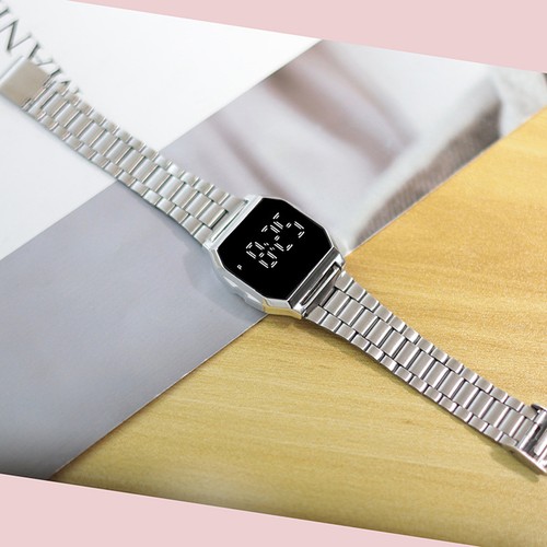 Digital Watch Waterproof Decorative Watches Electronic Wrist Band Clock Vintage - Zdjęcie 6 z 13