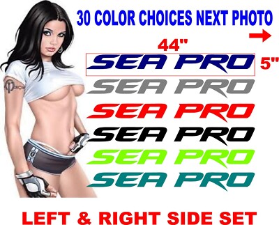 FITS SEA PRO SEAPRO BOAT DECALS DECAL HULL 30 COLOR CHOICES