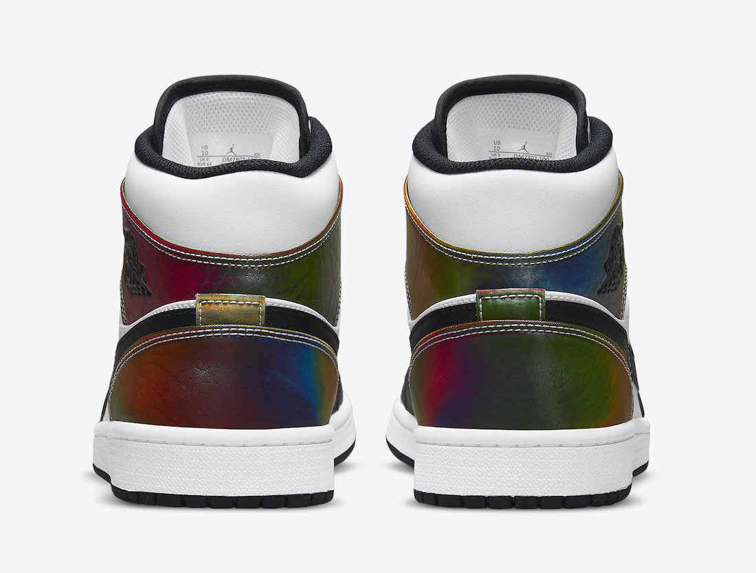 New Air Jordan 1 Mid SE 'Heat Reactive' White Black toe