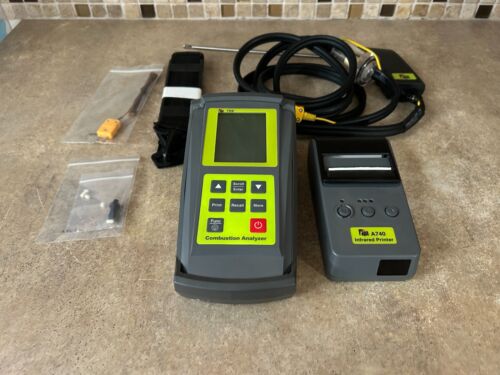 TPI 709 Combustion Analyzer W/ A740 Infrared Printer Flue Gas Analyzer DRC4-4 - Picture 5 of 9