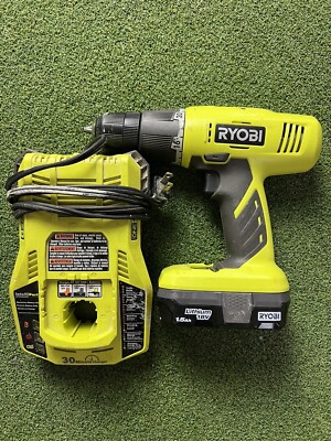 Ryobi P209 Drill Driver Cordless 18V + P189 Charger | eBay
