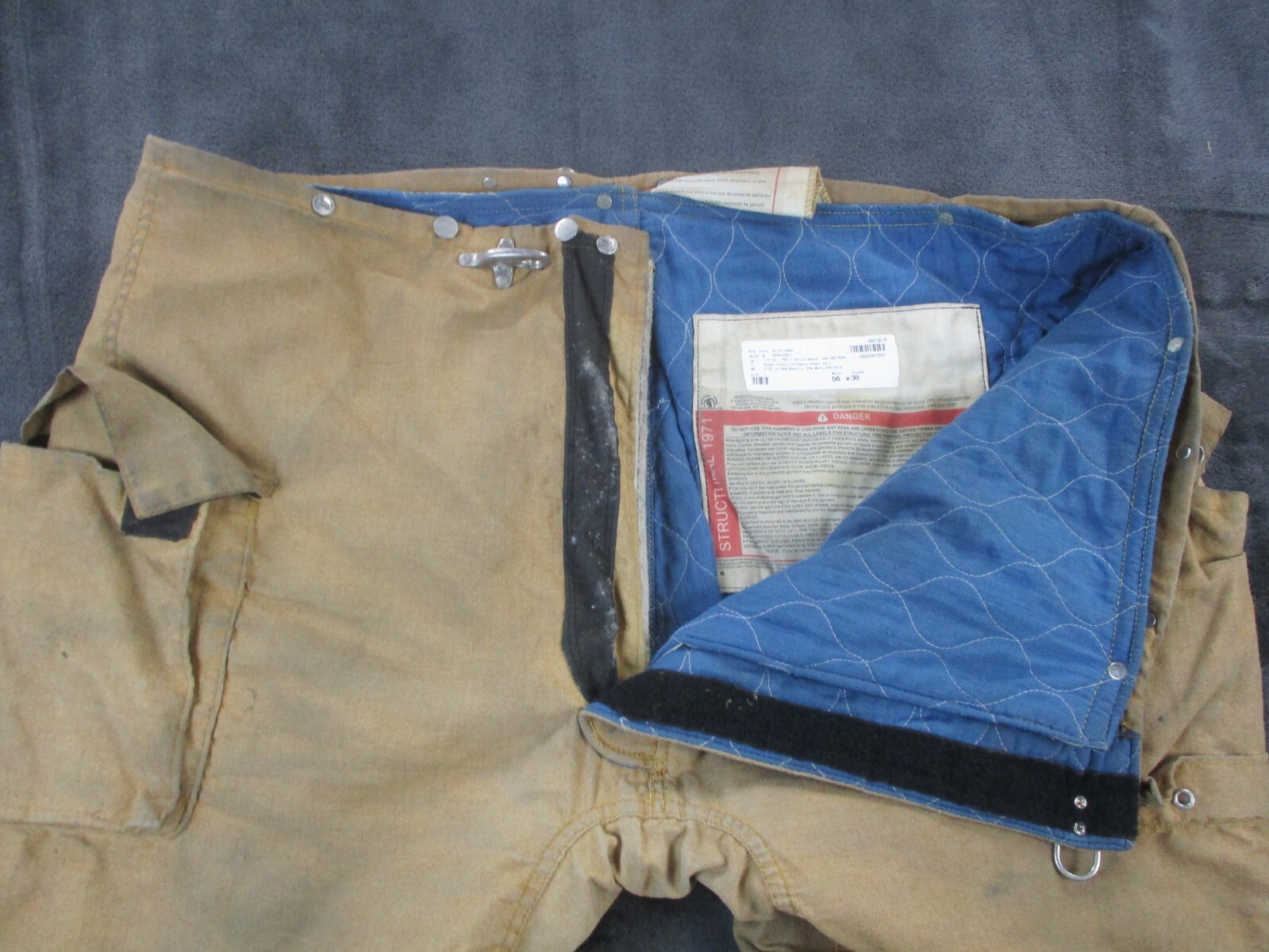 Vintage Morning Pride Firefighter Bunker Turnout Pants 56x30