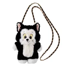 Japan Disney Pinocchio Cat Figaro Plush Pochette Crossbody Pouch Bag【US STOCK】