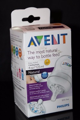 Philips Avent 0m+ 1 Feeding Bottle 4 oz/125 ml   Natural 