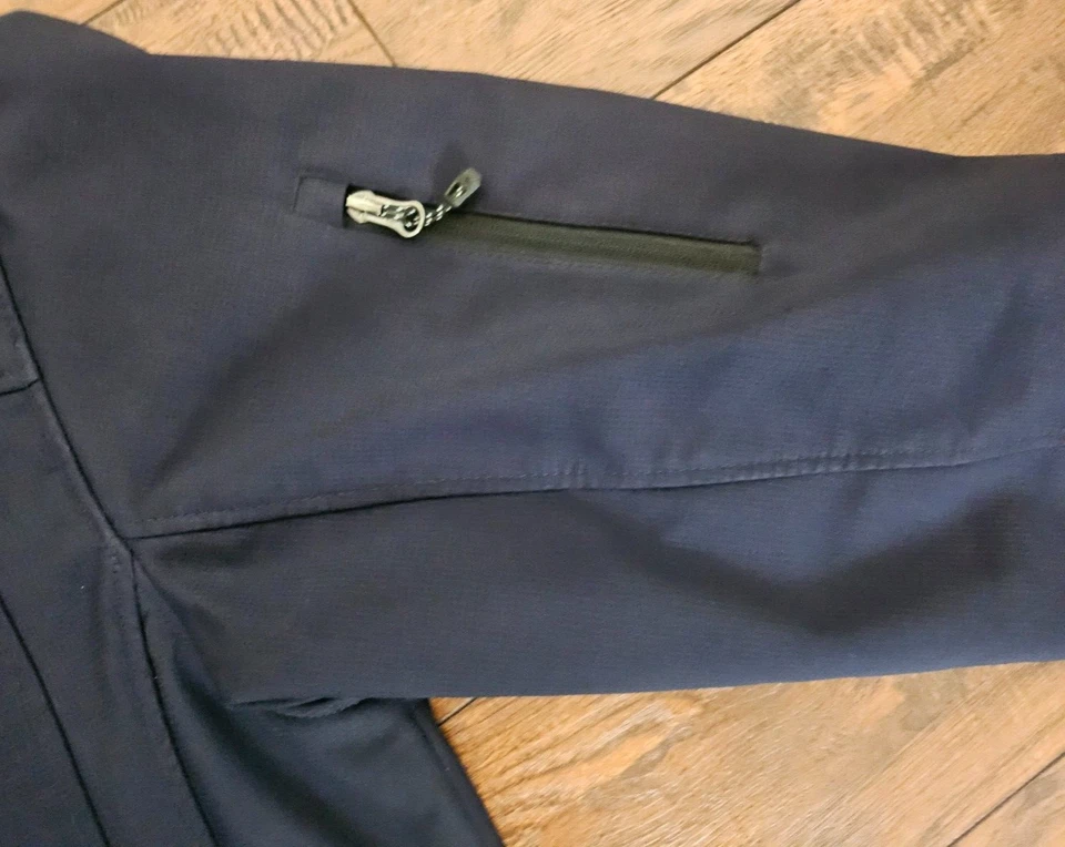 FREE COUNTRY Mens Soft Shell Jacket Navy Wind Waterproof Coat Large - Image 3 of 4