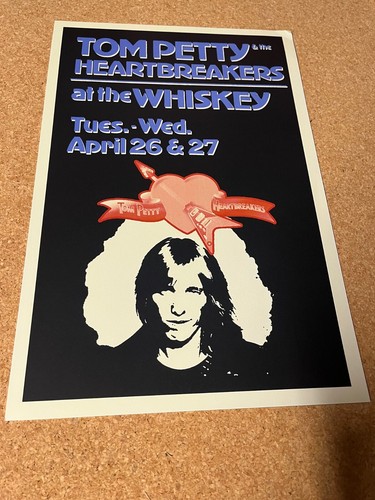 Tom Petty & The Heartbreakers 1977 Whiskey A Go-Go Hollywood CA Concert Poster