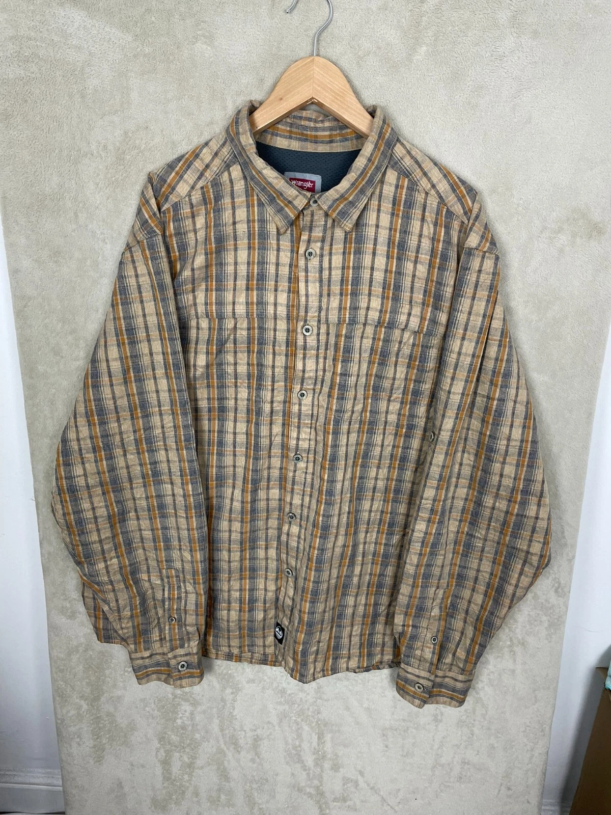 Men's Wrangler Outdoor Series Long Sleeve Collared Utility Shirt Size 2XL XXL
Opens in a new window