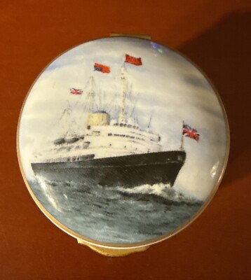Brittania at Sea Trinket Box - Made of Fine Bone China