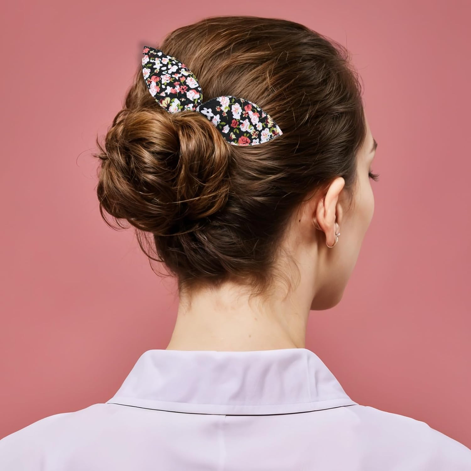 4 Pcs Deft Hair Bun Maker French Twist Rabbit Ear Bun Twister Hair Bun Maker Twi