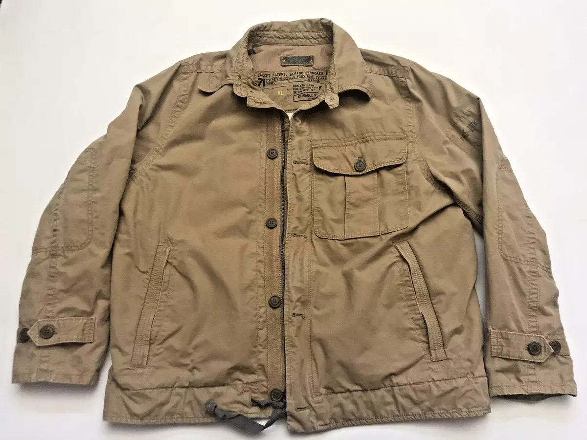 Gap 1969 Flyers Alpine Standard Issue Utility Military Work Jacket Coat Mens XL
