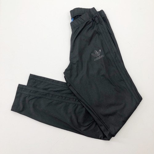Adidas Trefoil Logo Leggings Size XS Tonal Black Stripes Wet Look 2016 |  eBay