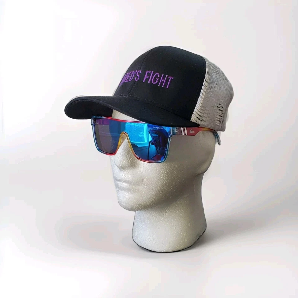 Gafas de sol para hombre Quiksilver Shield espejo polarizadas UV400 azul naranja negro rojo Foto 3 de 4