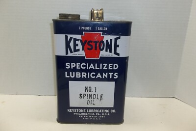 vintage keystone Specialized lubricants 1 gallon spindle oil can very nice
