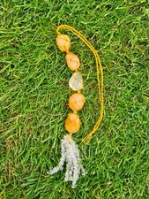 Golden Healer Quartz & Clear Quartz Miracle Healing Talisman: all