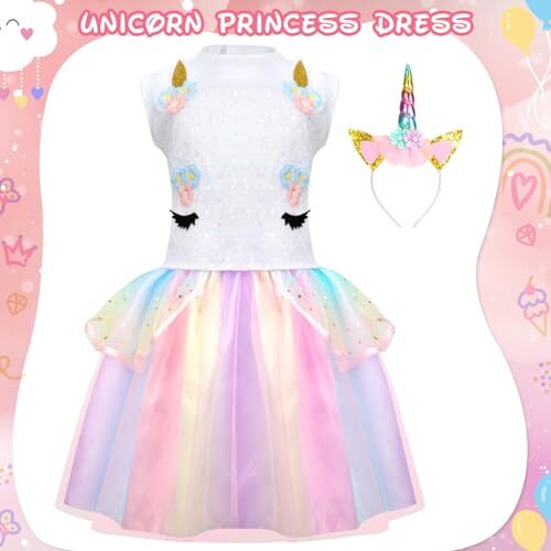 Prinzessin Anziehkleidung für kleine Mädchen - Prinzessin Kleider für Mädchen Kleid - Bild 6 von 7