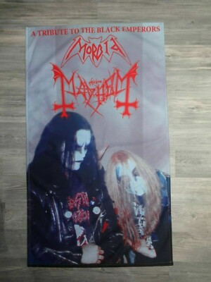 Flag Flagge Poster Black Metal Marduk Dead Morbid Black Emperors 66