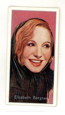 Elisabeth Bergner 12 Carreras Film Stars 1934 F Desmond Series Of 50 Hollywood