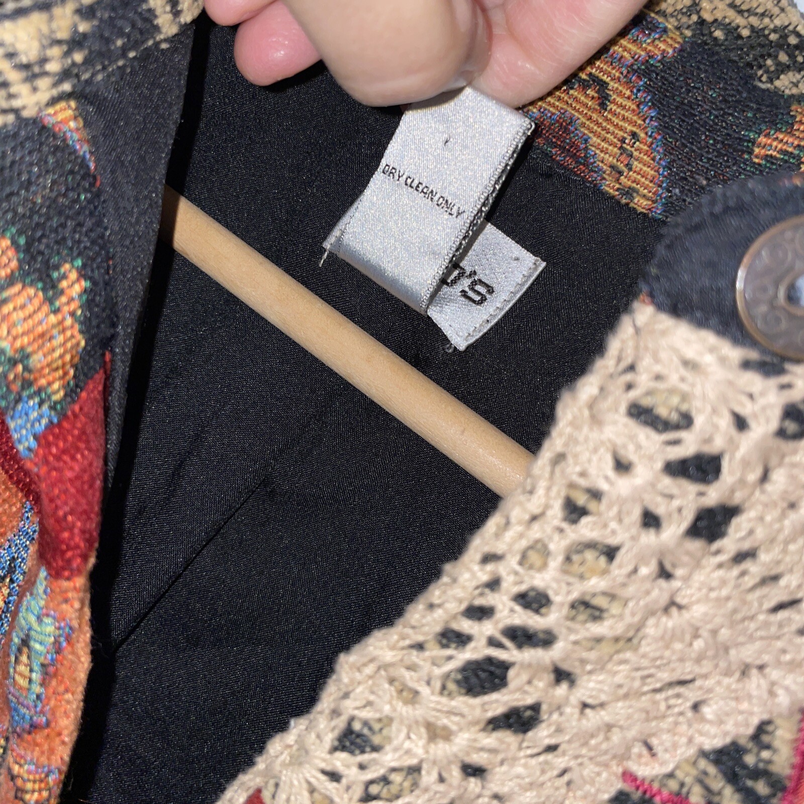 Chico's Shacket Jacket Patchwork Tapestry Paisley… - image 10