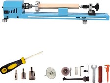 Mini Wood Lathe Machine Multi-Purpose Upgraded and Lengthened Processing Diamete