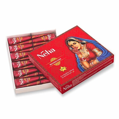 Neha Mehandi Kegel Temporäres Tattoo Körperkunst Mehandi rote Tinte Menge wäh...