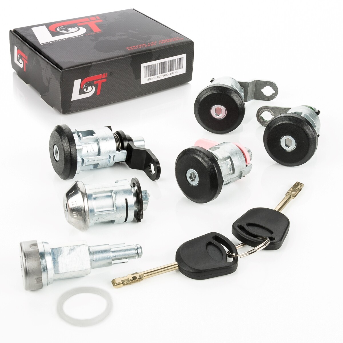 Lock Cylinder Door Lock Ignition Lock Key Set For FORD TRANSIT E 94-00